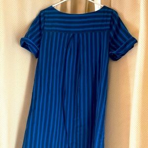 VINTAGE ANTHRO beautiful blue shirt dress!
